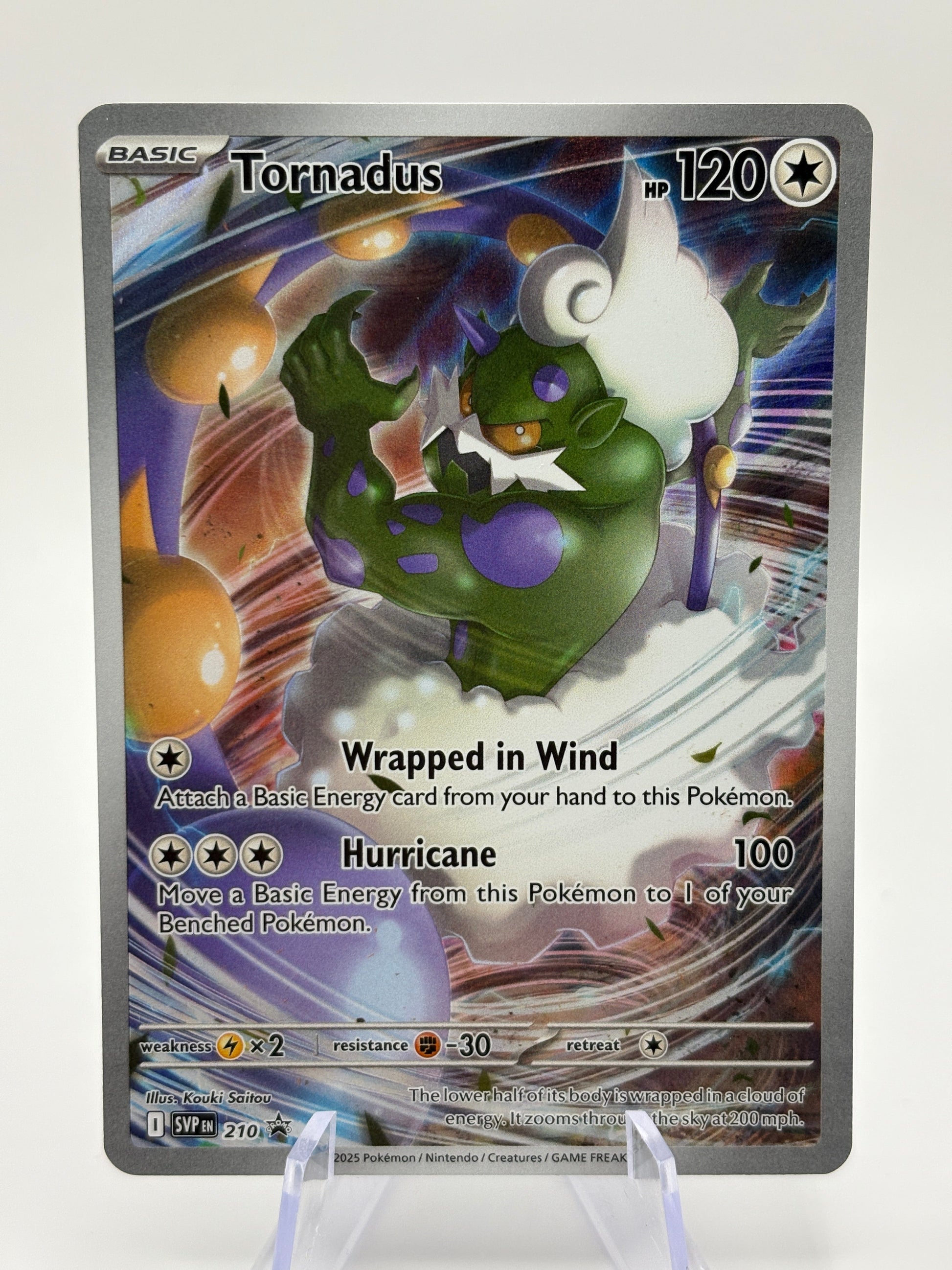 Pokemon TCG SVP Promos - Tornadus SVP 210 Black Star Illustration Promo NM FRENLY BRICKS - Open 7 Days