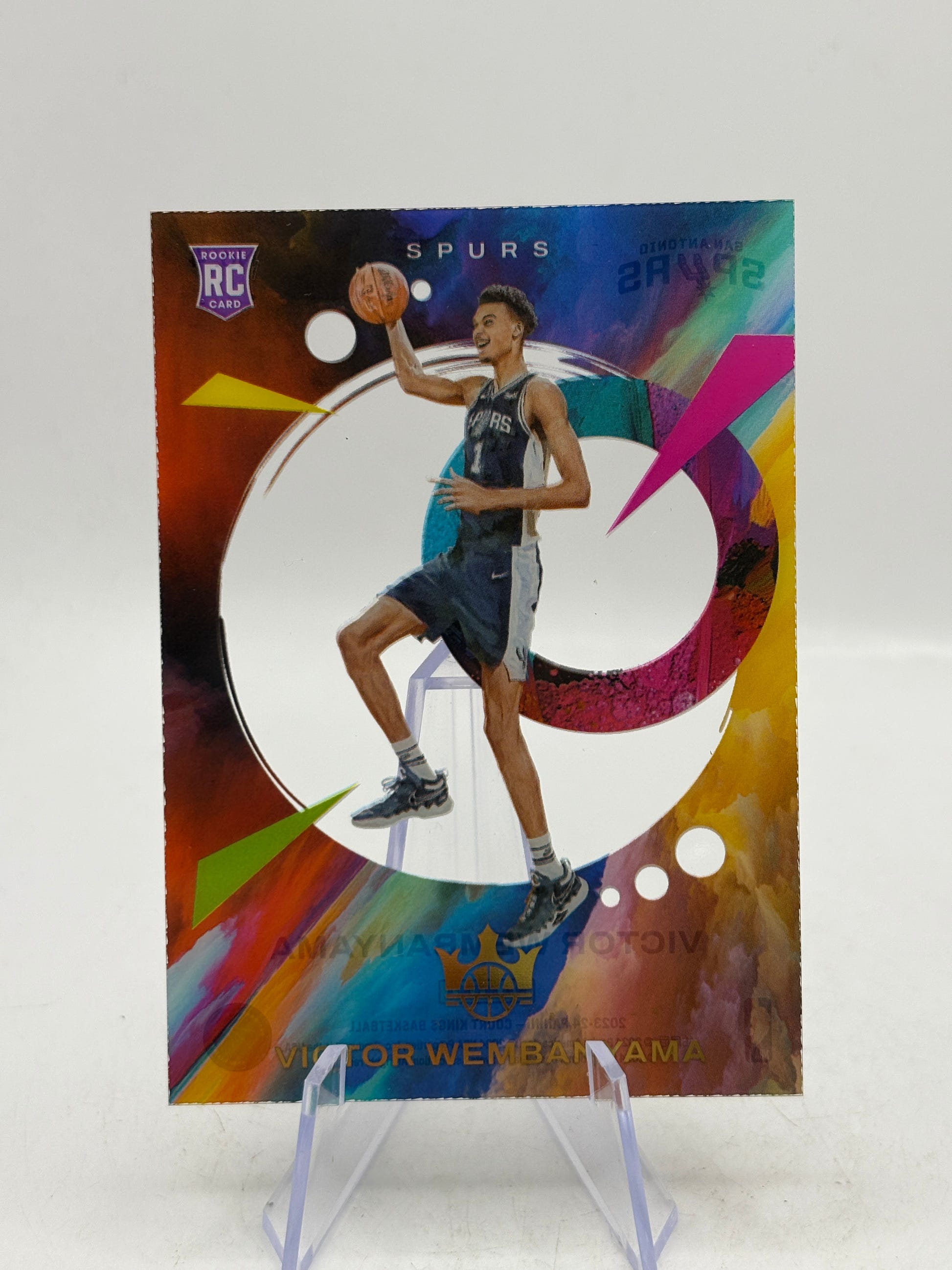 2023-24 Panini Court Kings Acetate Victor Wembanyama Rookie RC #4 SA Spurs image 1