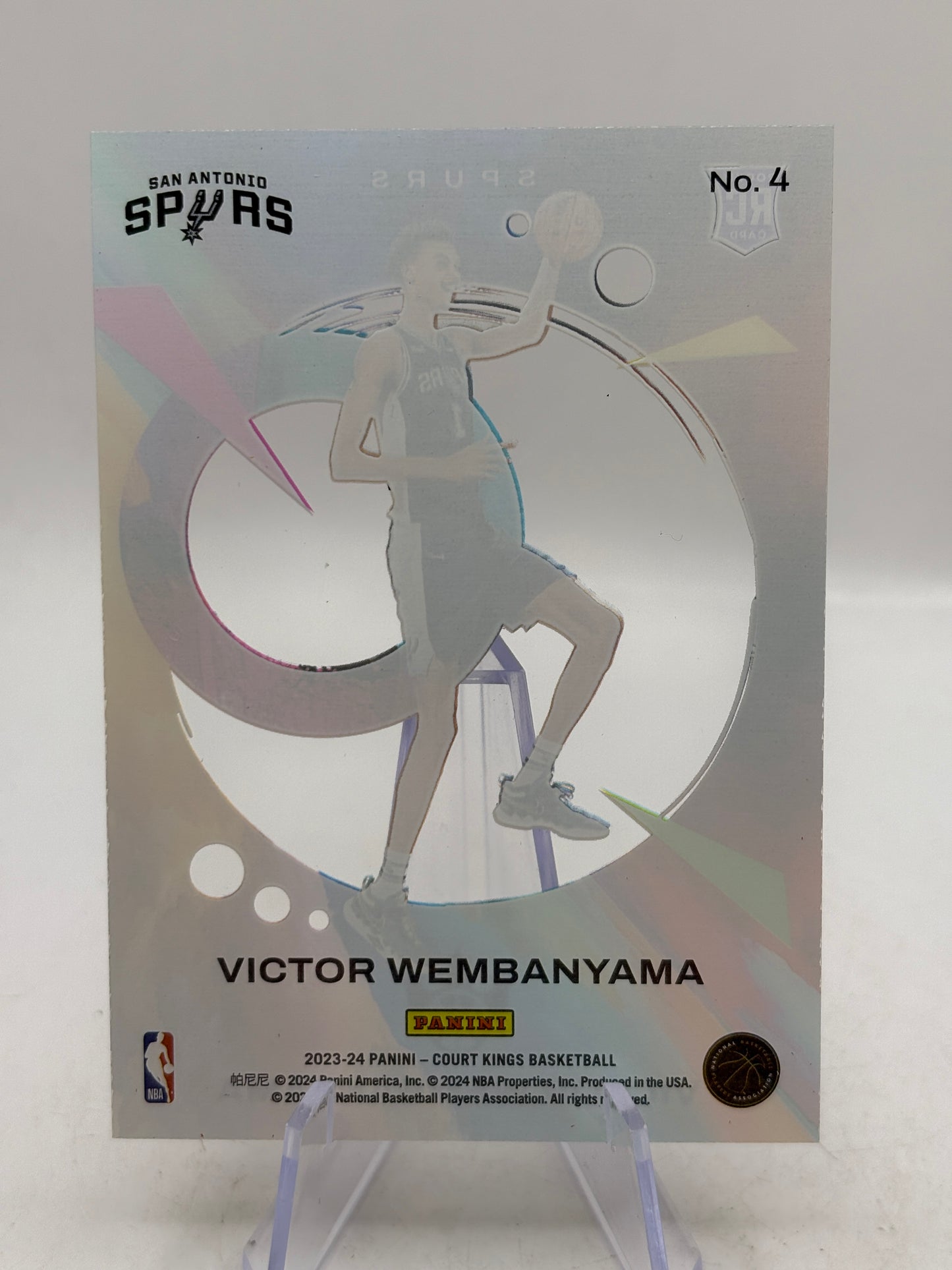 2023-24 Panini Court Kings Acetate Victor Wembanyama Rookie RC #4 SA Spurs