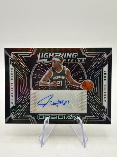 2020-21 Panini Obsidian Basketball LS-JRU Jrue Holiday Auto /99