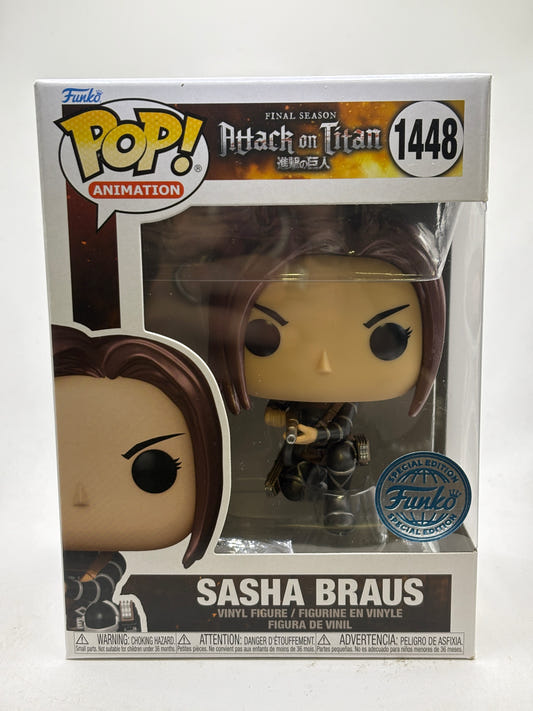 Funko POP! Animation Attack on Titan #1448 Sasha Braus Metallic Vinyl Figure