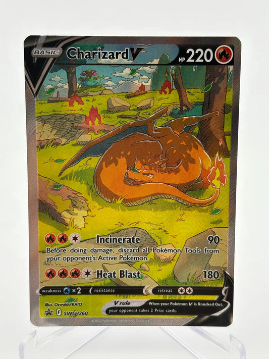 Pokemon TCG Charizard UPC - Charizard V SWSH260 Promo NM FRENLY BRICKS - Open 7 Days