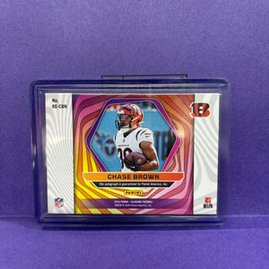 2023 Panini Illusions - Rookie Endorsements #RE-CBN Chase Brown /334 (AU, RC) FRENLY BRICKS - Open 7 Days