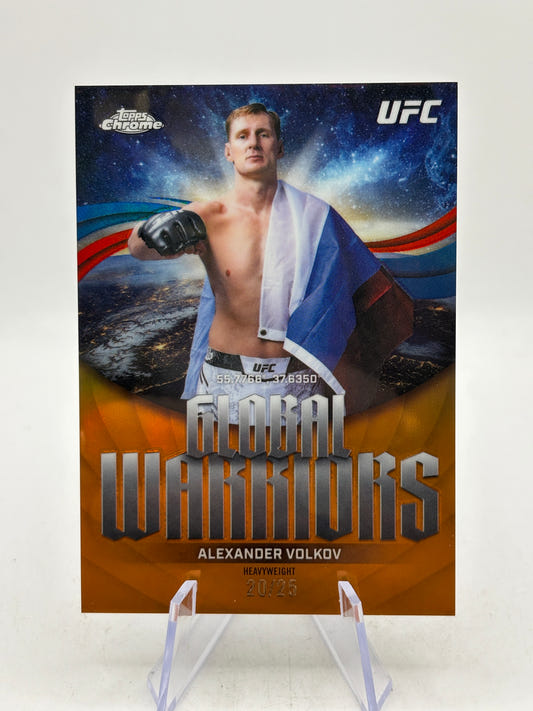 Topps Chrome 2026 UFC - GW-7 Global Warriors Alexander Volkov Oranger /25
