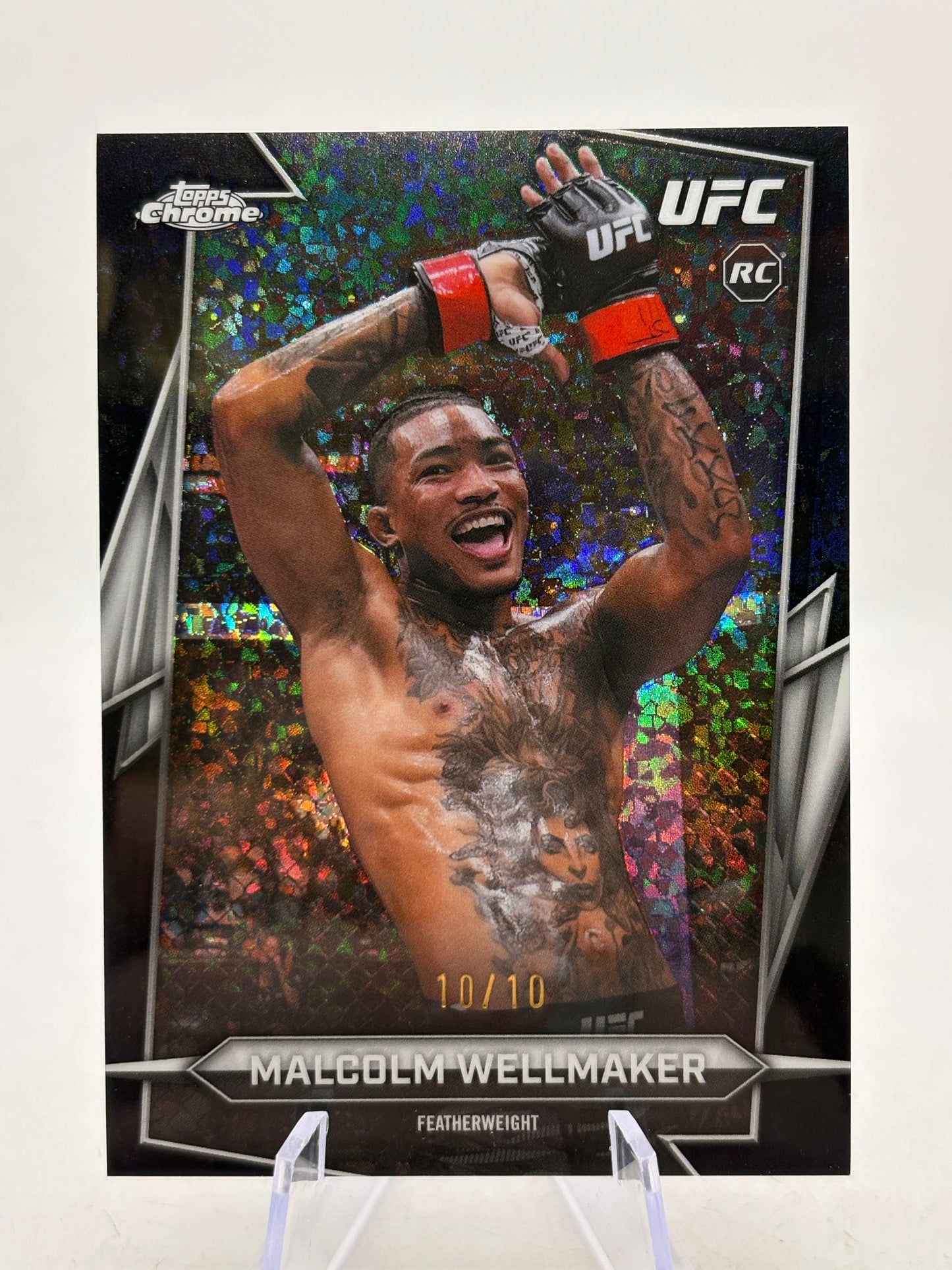 Topps Chrome 2026 UFC Malcom Wellmaker 10/10 Black Shimmer