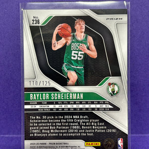 2024-25 Panini Prizm Baylor Scheierman #236 RC Rookie Fast Break Orange /125 FRENLY BRICKS - Open 7 Days