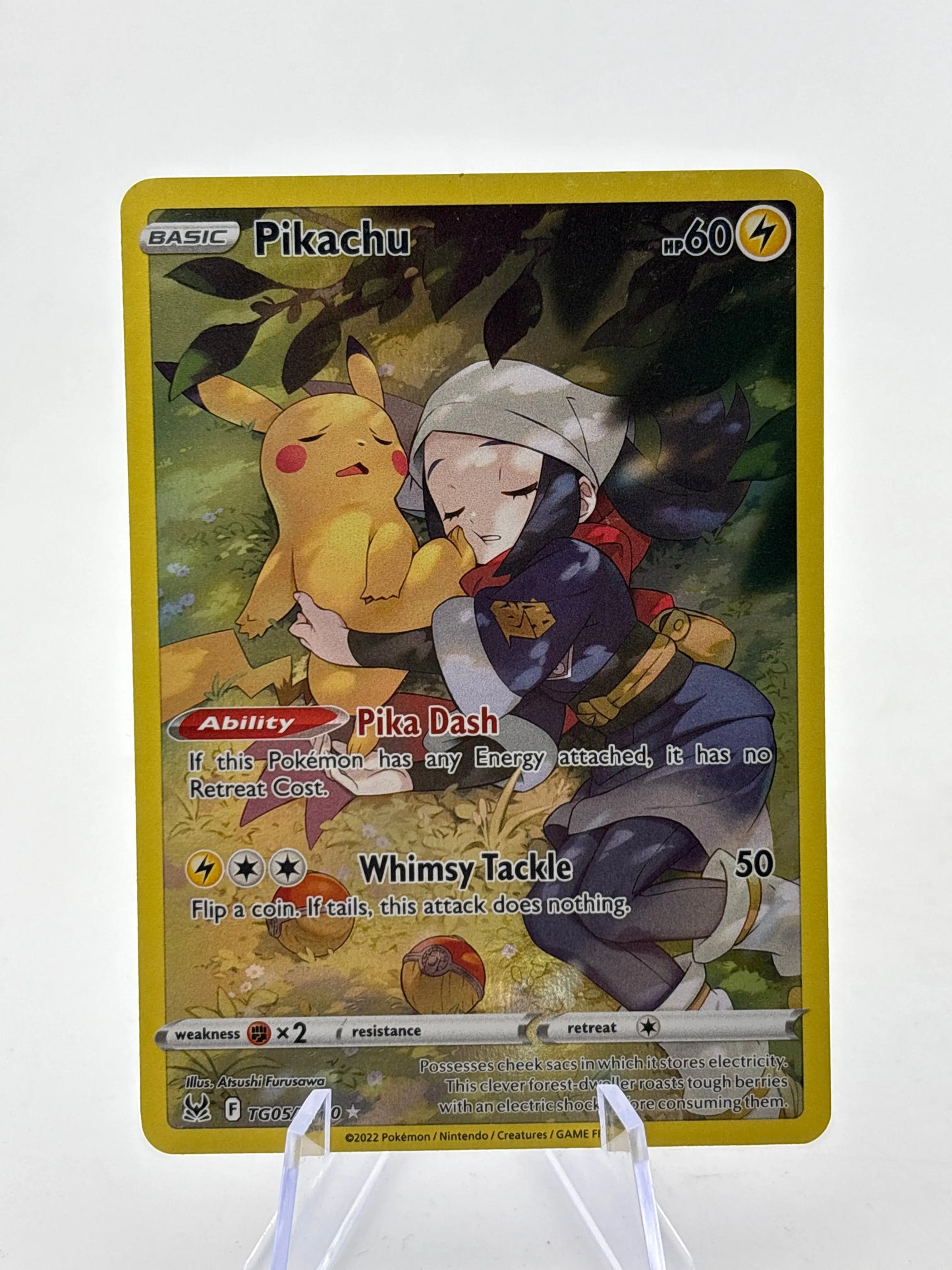 Pokemon TCG Sword Shield Lost Origin - Pikachu TG05/TG30 Rare LP FRENLY BRICKS - Open 7 Days