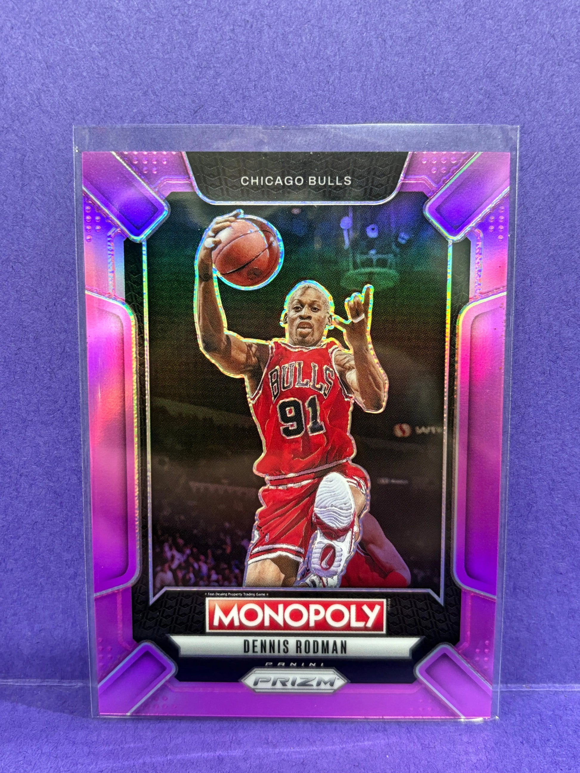 Dennis Rodman Prizm Monopoly 2024-25 Purple /199 FRENLY BRICKS - Open 7 Days