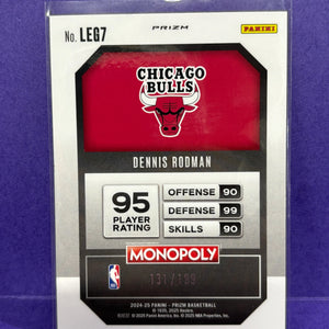 Dennis Rodman Prizm Monopoly 2024-25 Purple /199 FRENLY BRICKS - Open 7 Days