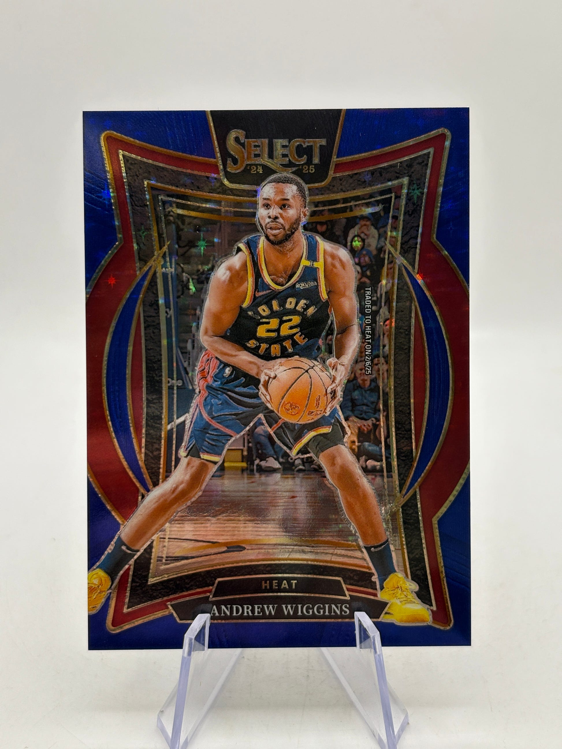 2024-25 Panini Select Basketball #5 Andrew Wiggins 05/20 Blue Sparkle image 1