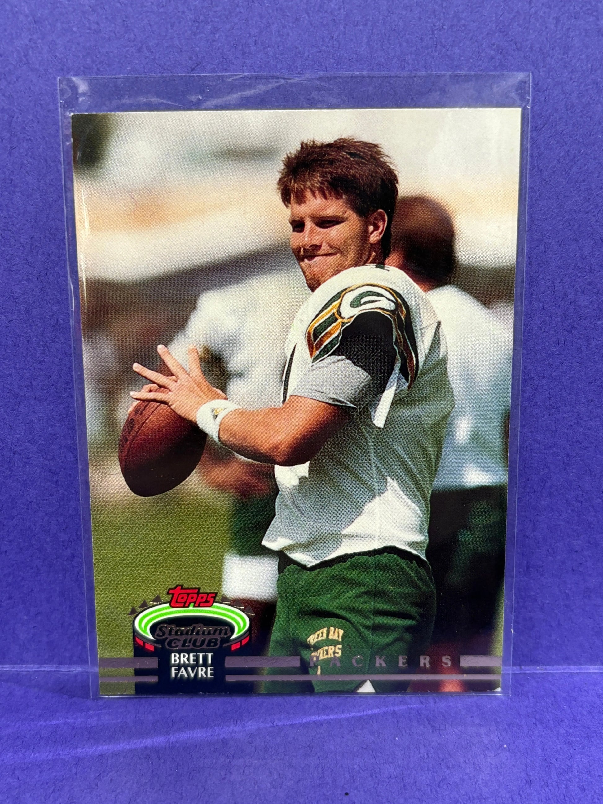 1992 Topps Stadium Club BRETT FAVRE RC Rookie Card #683 Packers FRENLY BRICKS - Open 7 Days