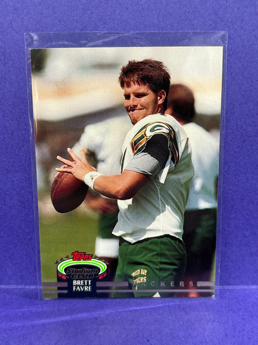 1992 Topps Stadium Club BRETT FAVRE RC Rookie Card #683 Packers FRENLY BRICKS - Open 7 Days