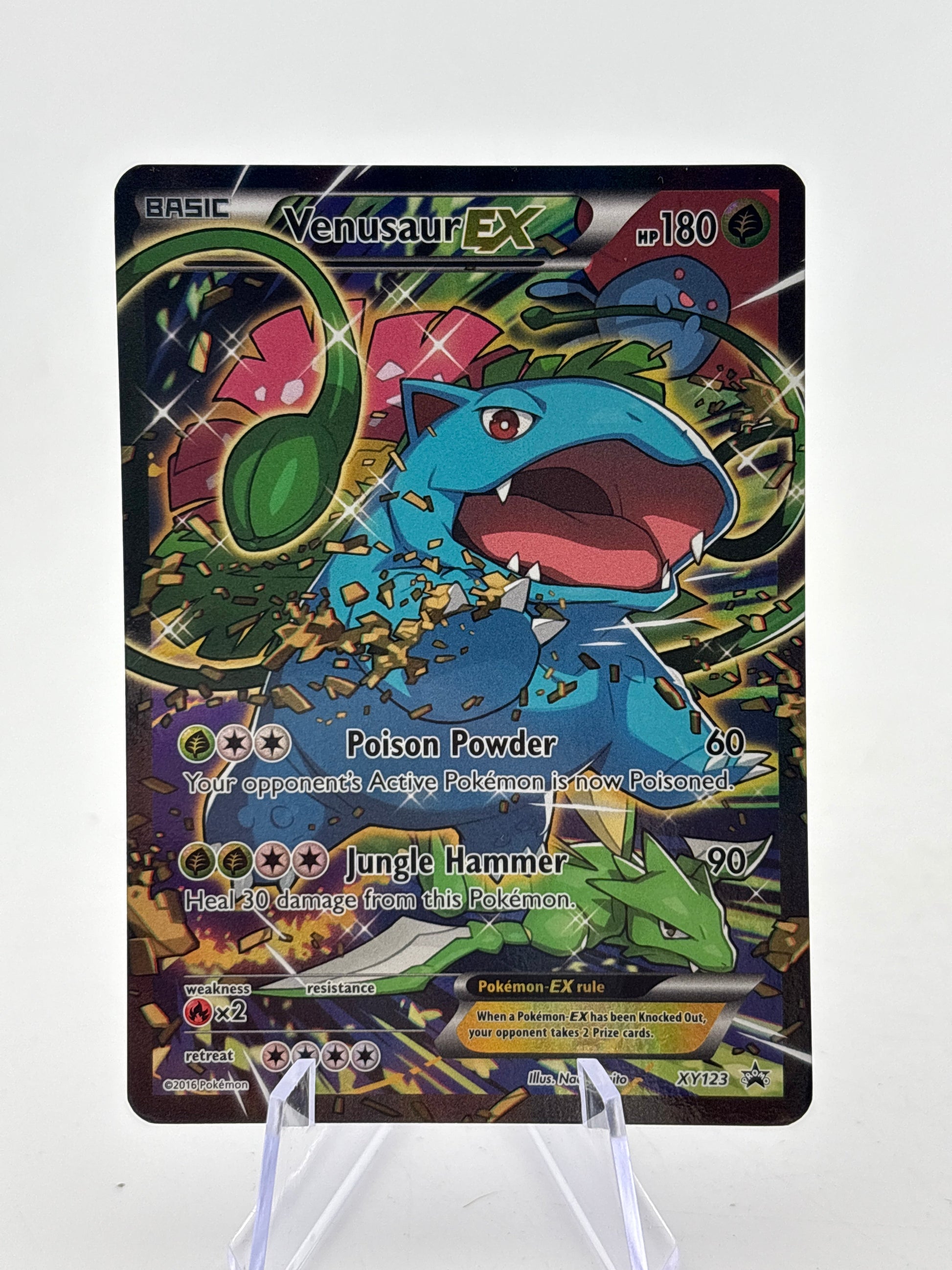Pokemon TCG XY Promos - Venusaur EX XY123 Black Star Promo Mp FRENLY BRICKS - Open 7 Days