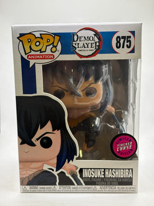 Funko POP! Animation Demon Slayer #875 Inosuke Hashibira Flocked Chase Vinyl Figure