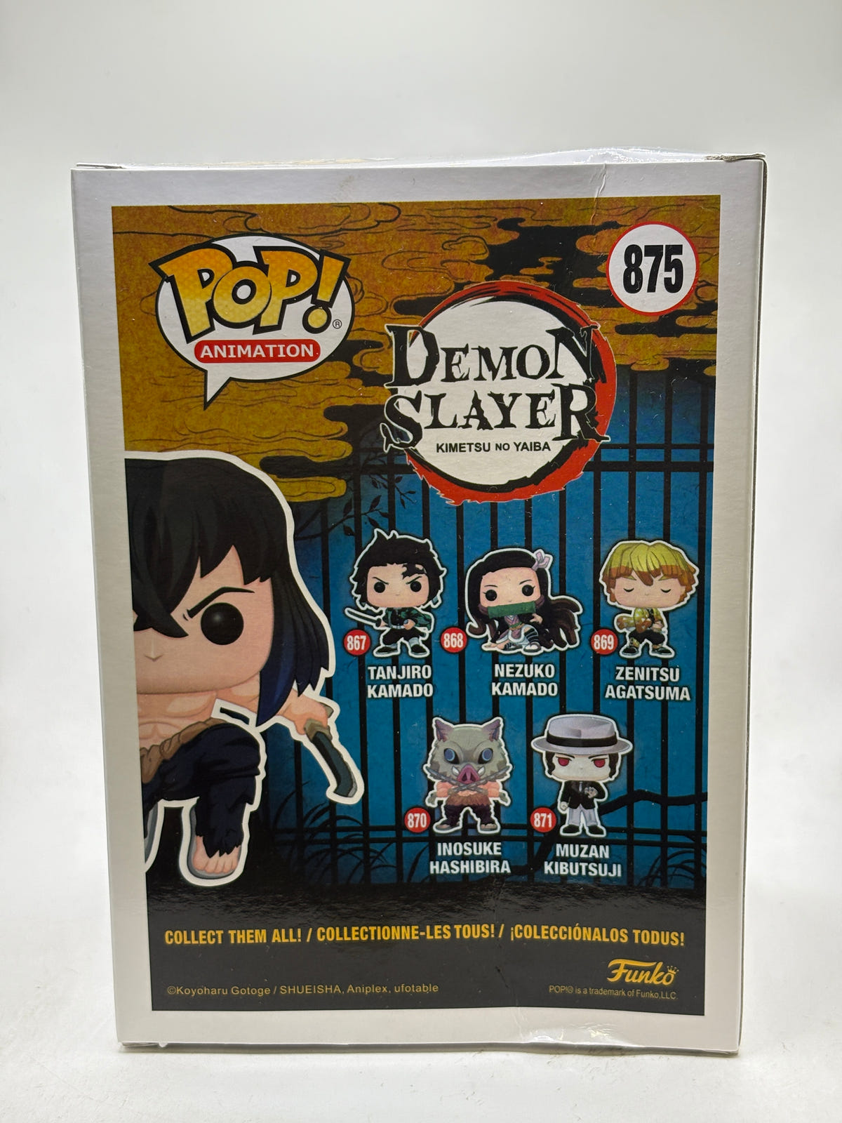 Funko POP! Animation Demon Slayer #875 Inosuke Hashibira Flocked Chase Vinyl Figure image 3