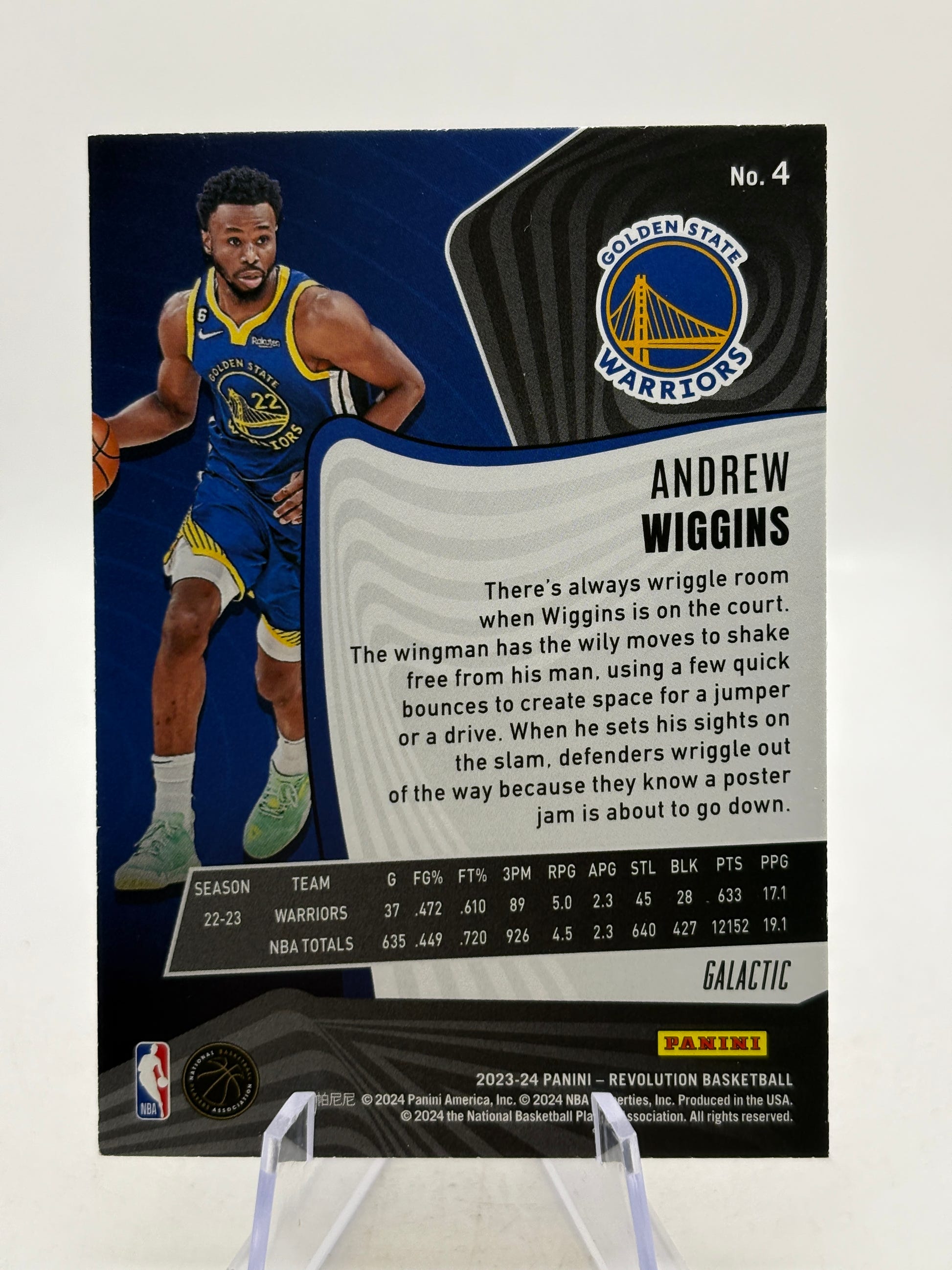2023-24 Panini Revolution Basketball - Andrew Wiggins Galactic #4 image 2