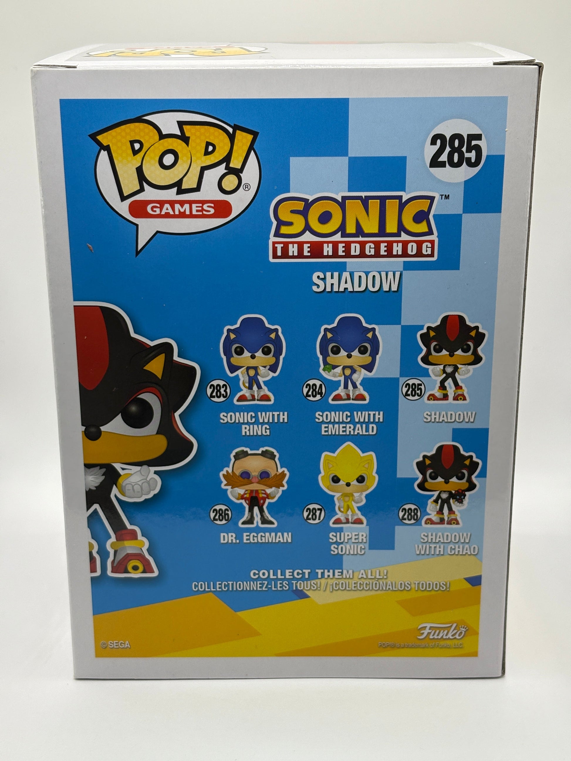 Funko POP! Games Sonic The Hedgehog #285 Shadow Vinyl Figure FRENLY BRICKS - Open 7 Days
