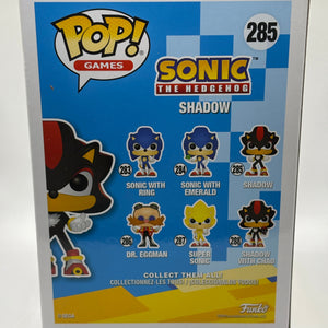 Funko POP! Games Sonic The Hedgehog #285 Shadow Vinyl Figure FRENLY BRICKS - Open 7 Days