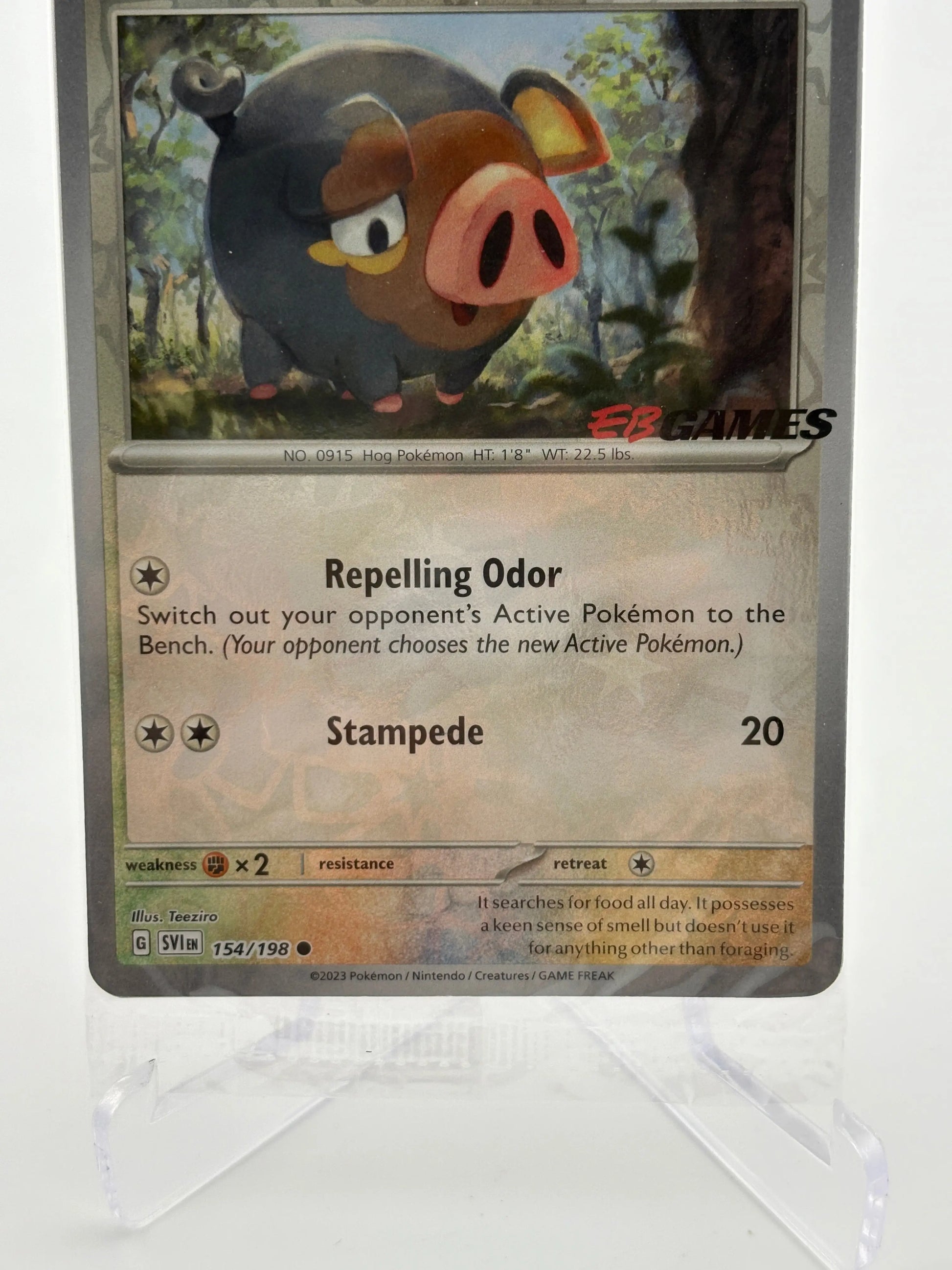 Pokemon TCG Scarlet & Violet Base - Lechonk 154/198 SV1 EB Games Promo Sealed FRENLY BRICKS - Open 7 Days