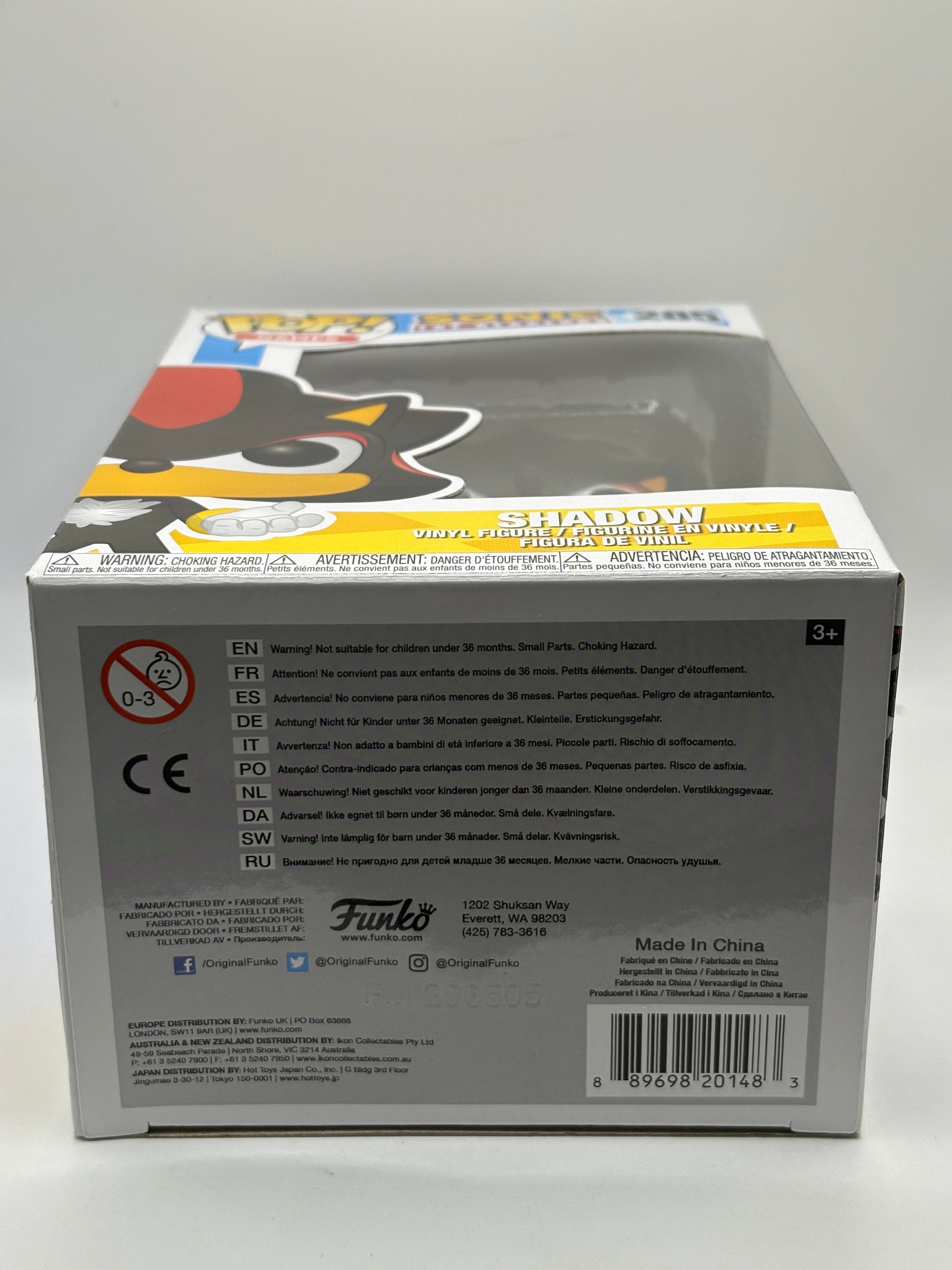 Funko POP! Games Sonic The Hedgehog #285 Shadow Vinyl Figure FRENLY BRICKS - Open 7 Days