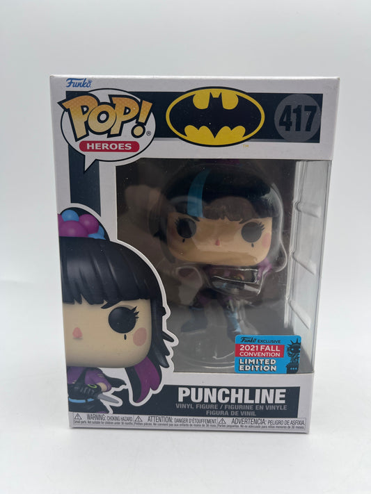 Funko POP! Heroes DC Batman - "Punchline" #417 2021 Fall Convention Exclusive FRENLY BRICKS - Open 7 Days