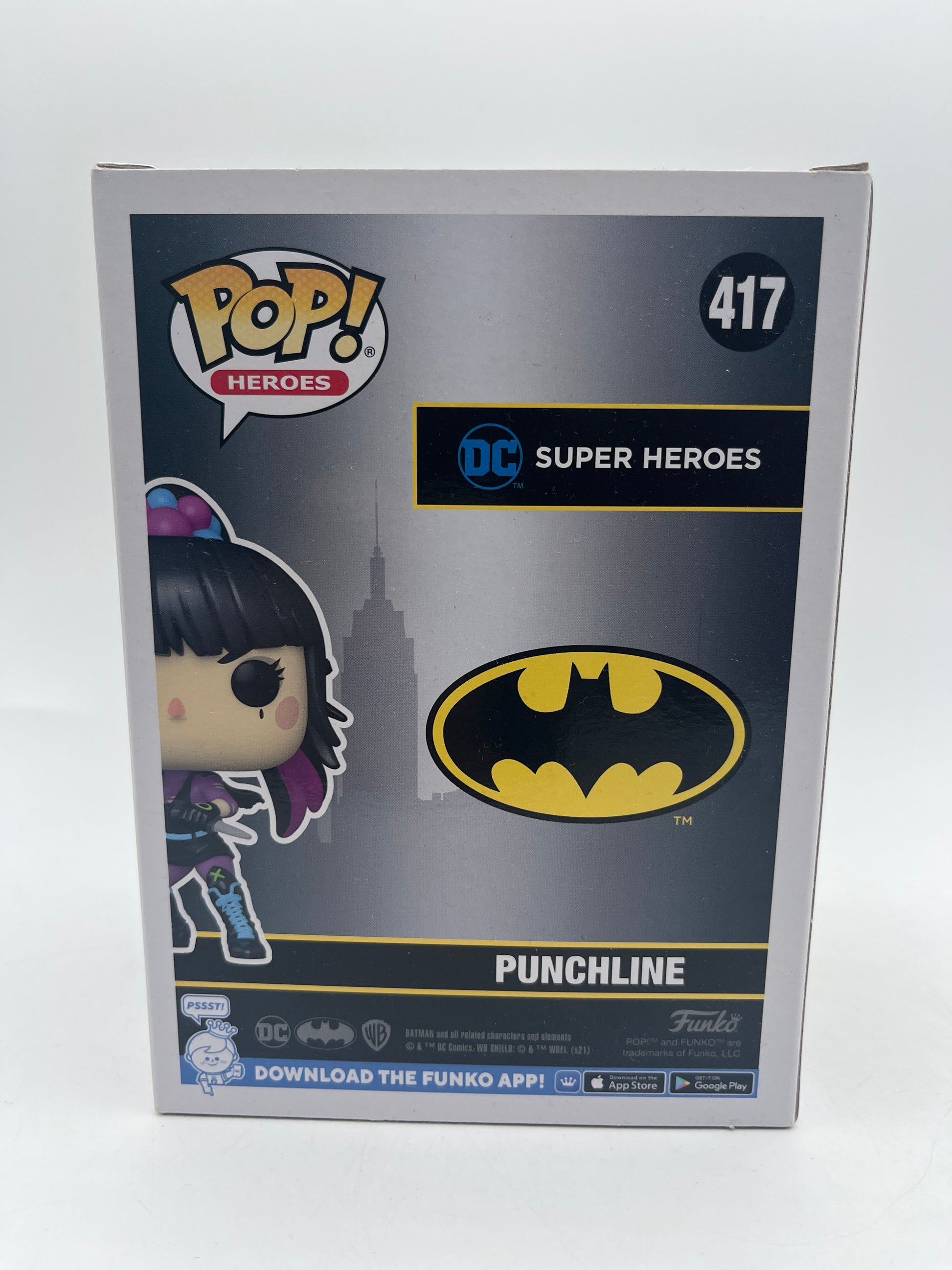 Funko POP! Heroes DC Batman - "Punchline" #417 2021 Fall Convention Exclusive FRENLY BRICKS - Open 7 Days
