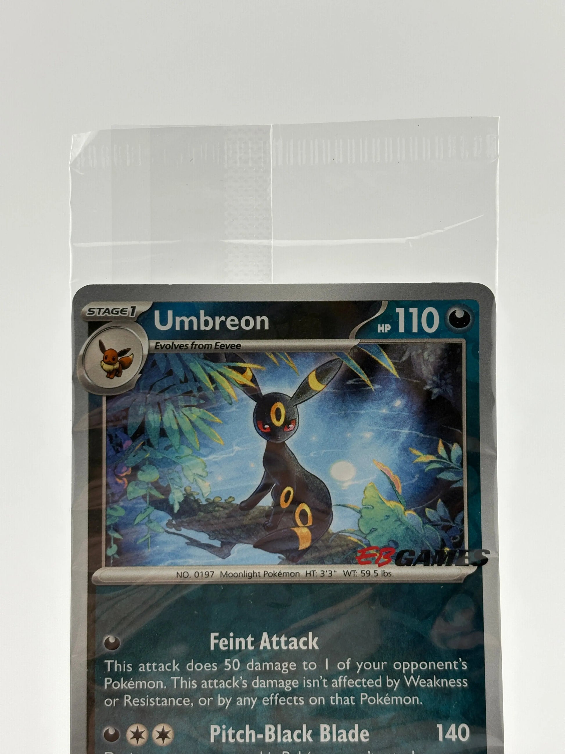 Pokemon TCG Obsidian Flames - Umbreon 130/197 EB Games Stamped Promo Sealed FRENLY BRICKS - Open 7 Days