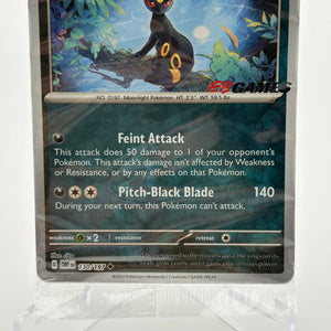 Pokemon TCG Obsidian Flames - Umbreon 130/197 EB Games Stamped Promo Sealed FRENLY BRICKS - Open 7 Days