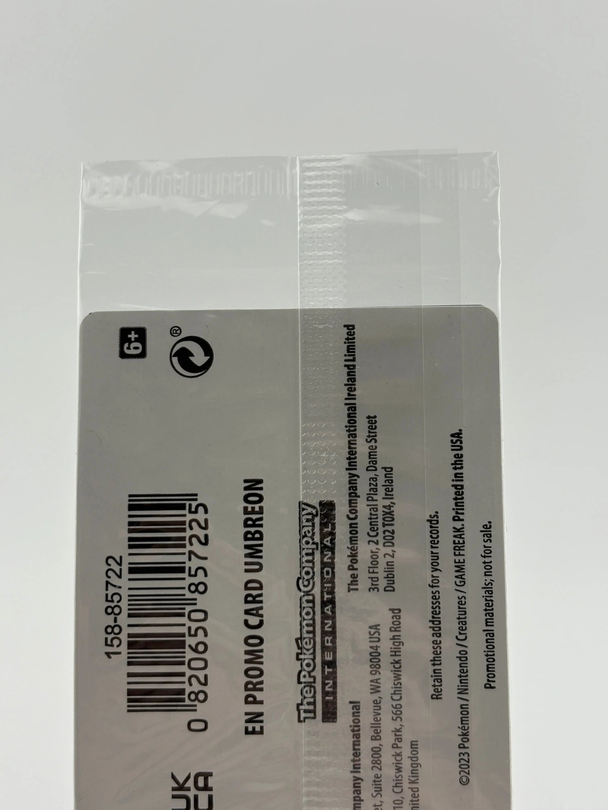 Pokemon TCG Obsidian Flames - Umbreon 130/197 EB Games Stamped Promo Sealed FRENLY BRICKS - Open 7 Days