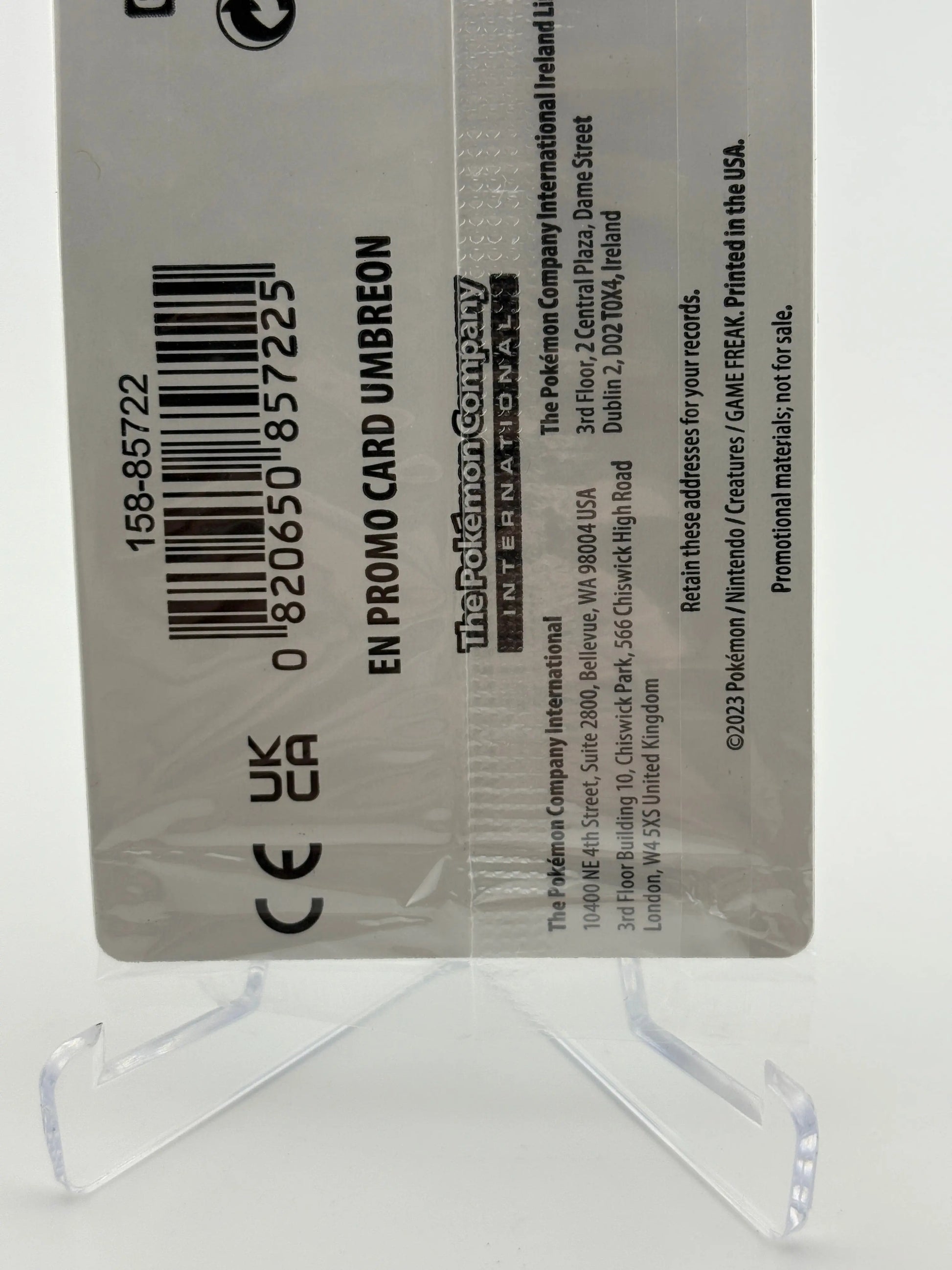 Pokemon TCG Obsidian Flames - Umbreon 130/197 EB Games Stamped Promo Sealed FRENLY BRICKS - Open 7 Days