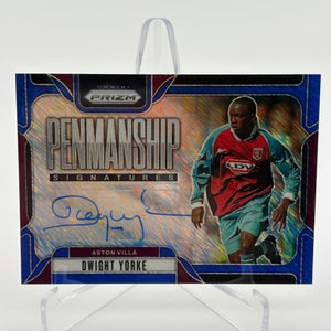 2024-25 Panini Prizm Premier League - Penmanship Dwight Yorke Auto FRENLY BRICKS - Open 7 Days