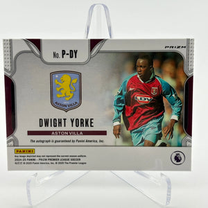 2024-25 Panini Prizm Premier League - Penmanship Dwight Yorke Auto FRENLY BRICKS - Open 7 Days