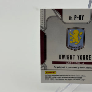 2024-25 Panini Prizm Premier League - Penmanship Dwight Yorke Auto FRENLY BRICKS - Open 7 Days