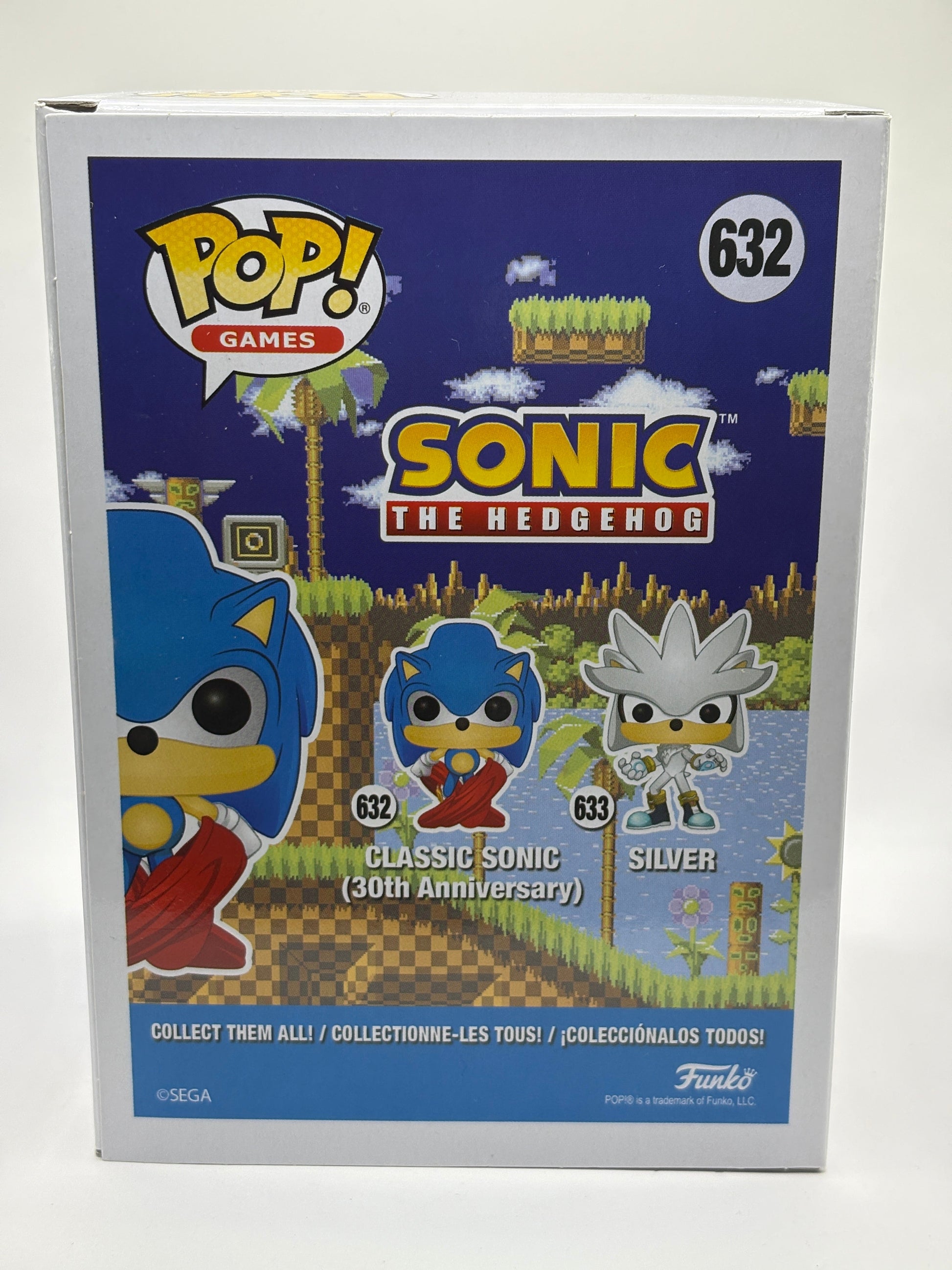 Funko POP! Games Sonic the Hedgehog #632 Classic Sonic Flocked Popcultcha FRENLY BRICKS - Open 7 Days