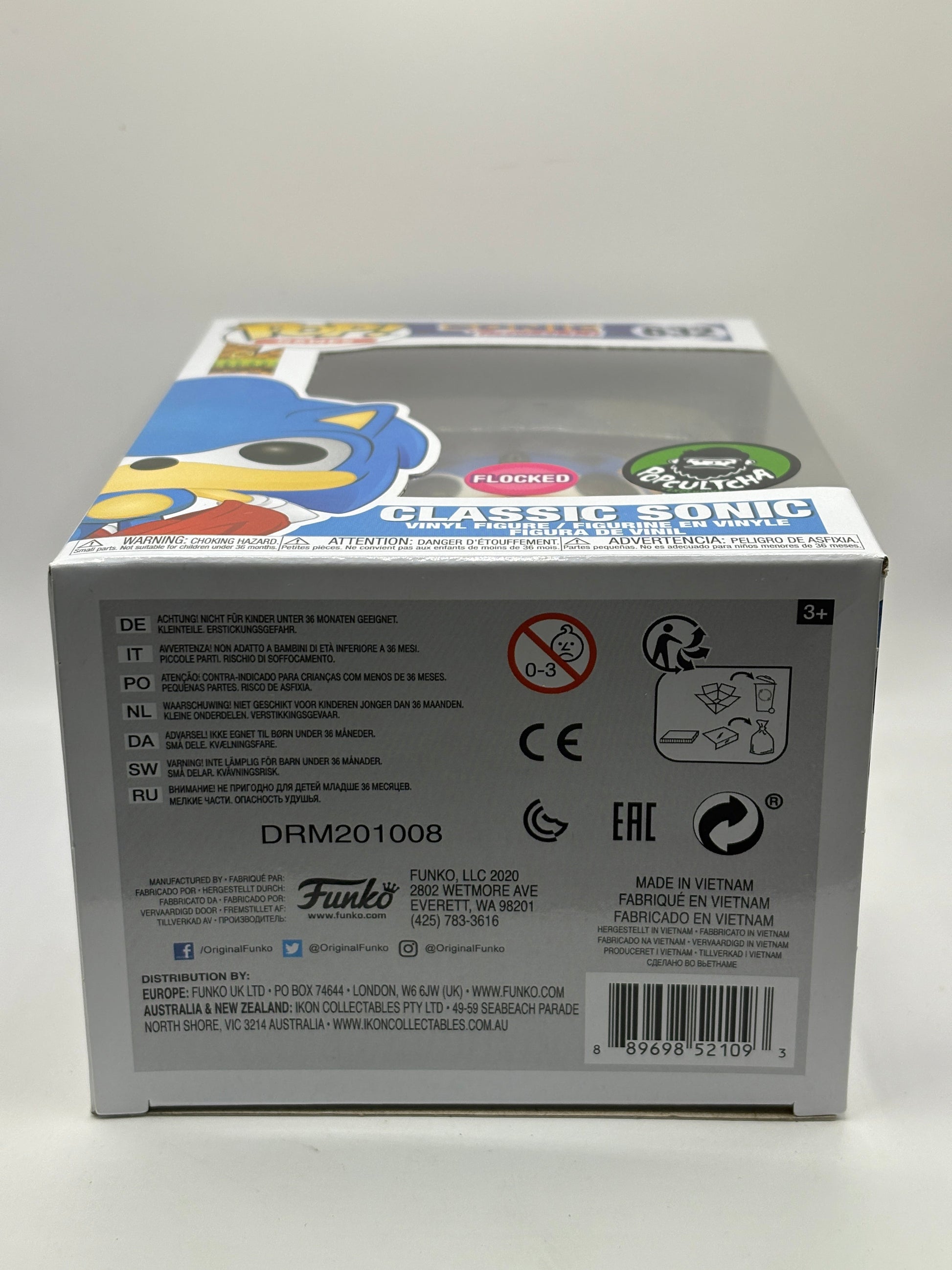 Funko POP! Games Sonic the Hedgehog #632 Classic Sonic Flocked Popcultcha FRENLY BRICKS - Open 7 Days