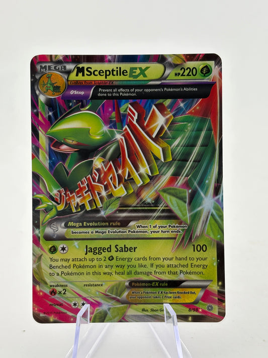 Pokemon TCG XY Ancient Origins - Mega Sceptile EX 8/98 LP (2) FRENLY BRICKS - Open 7 Days