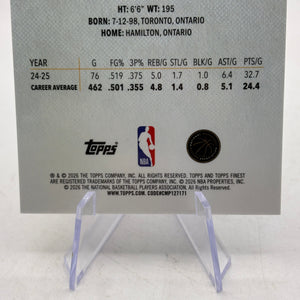 Shai Gilgeous-Alexander 2025-26 Topps Finest Common Purple X-Fractor /99 Thunder FRENLY BRICKS - Open 7 Days