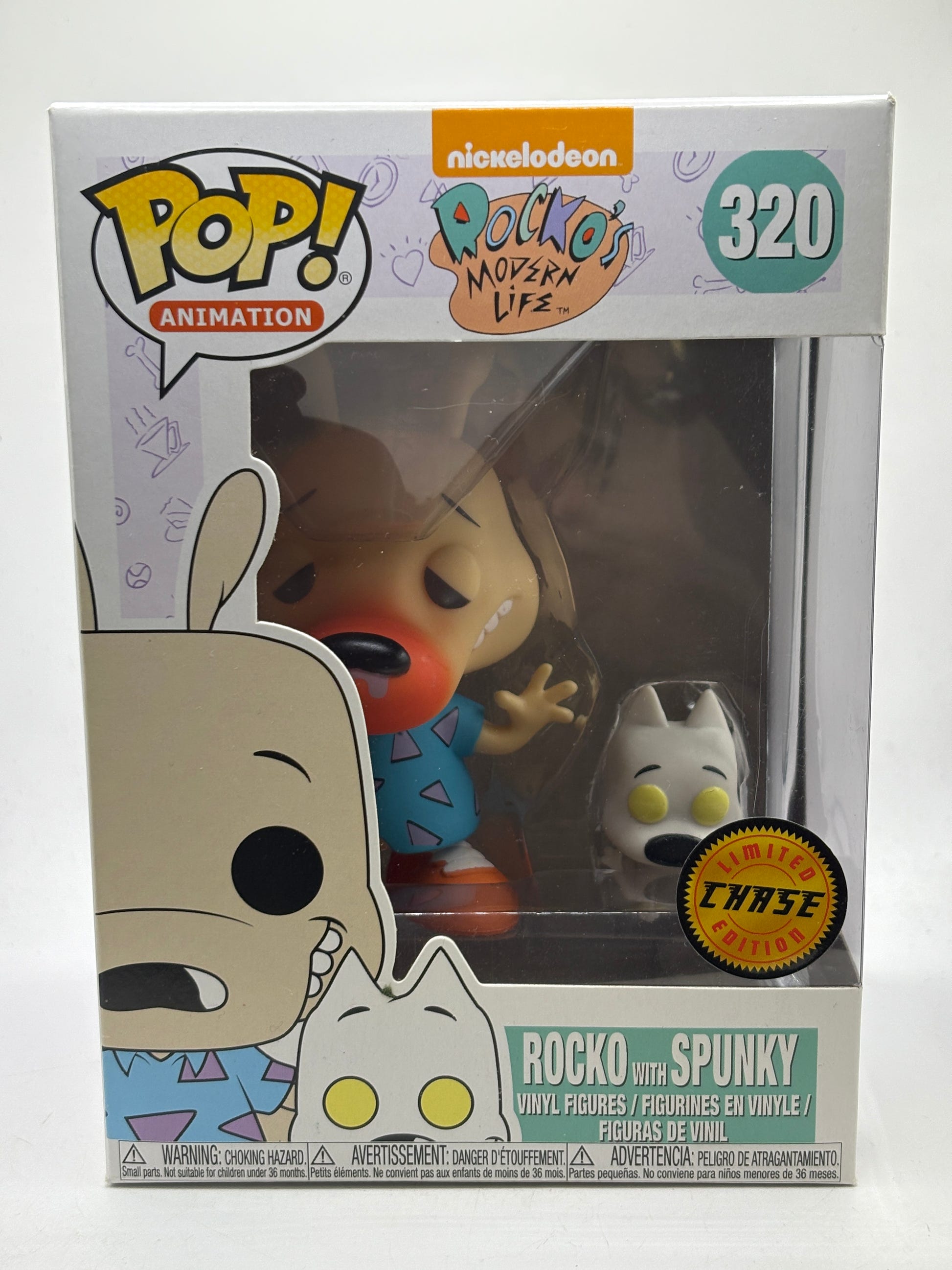 Funko POP! Animation Rocko’s Modern Life #320 Rocko with Spunky Chase image 1