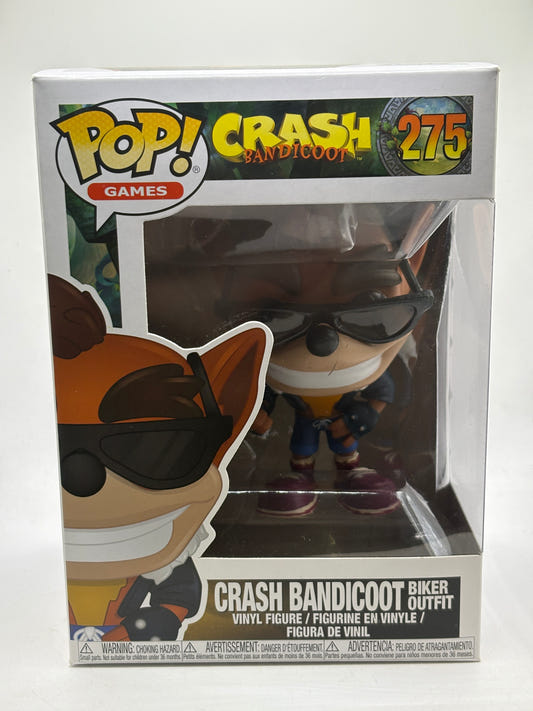 Funko POP! Games Crash Bandicoot #275 Crash Bandicoot Biker Outfit Vinyl Figure
