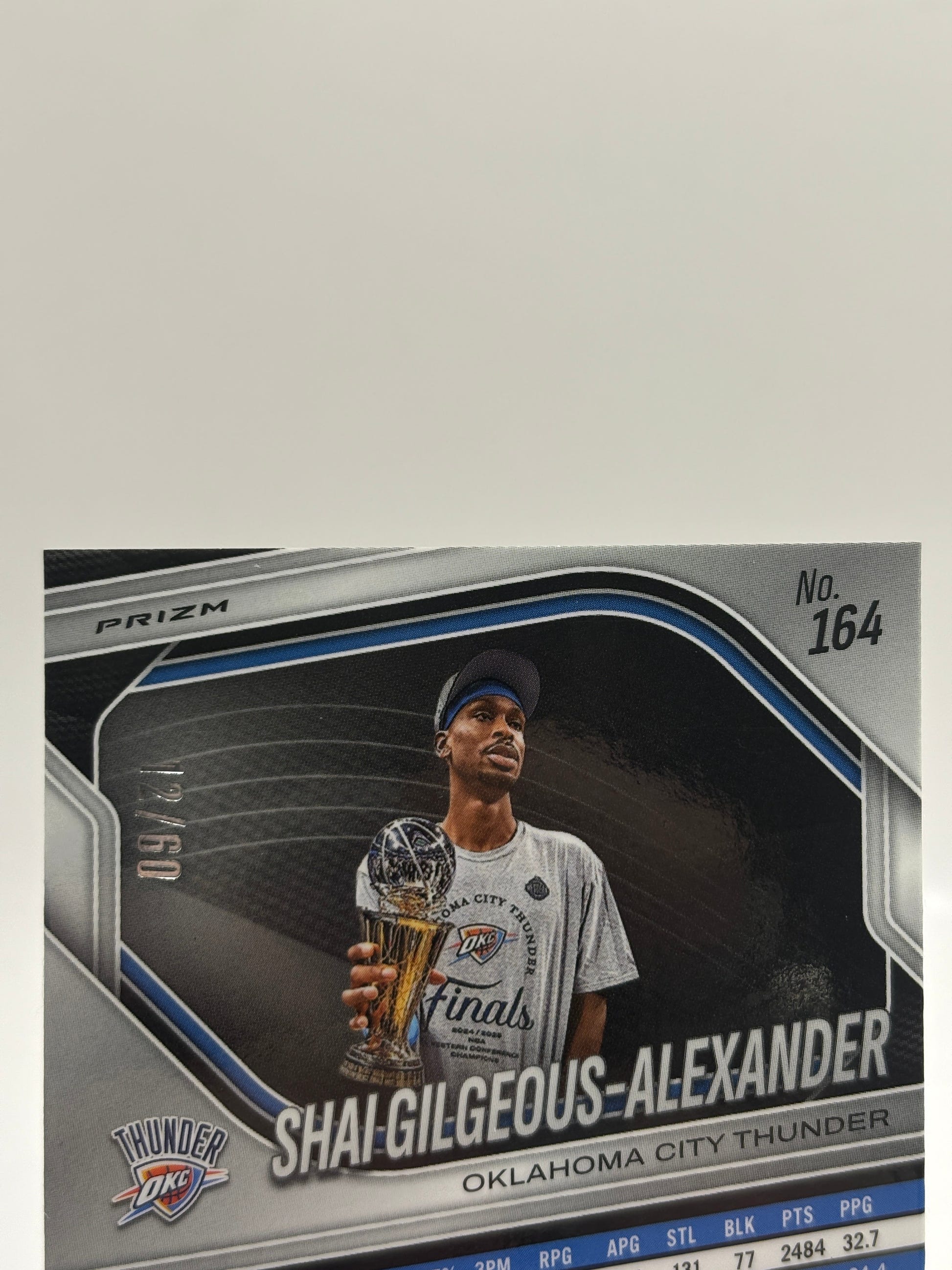 Shai Gilgeous-Alexander 2024-25 Panini Prizm Black #164 Orange Wave #12/60 FRENLY BRICKS - Open 7 Days image 3