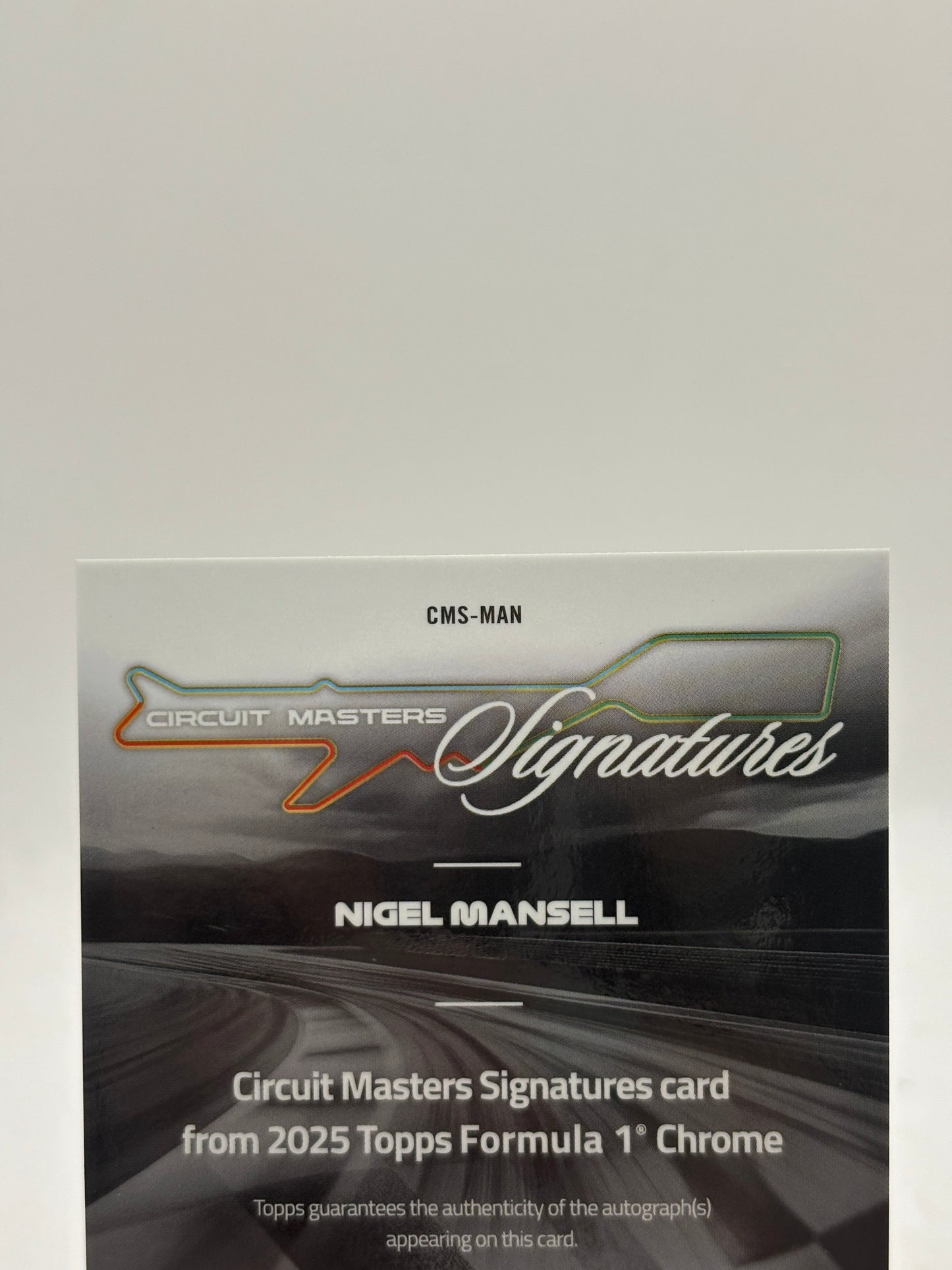 2025 Topps Chrome F1 Nigel Mansell Circuit Masters Signature Auto Gold /50 FRENLY BRICKS - Open 7 Days