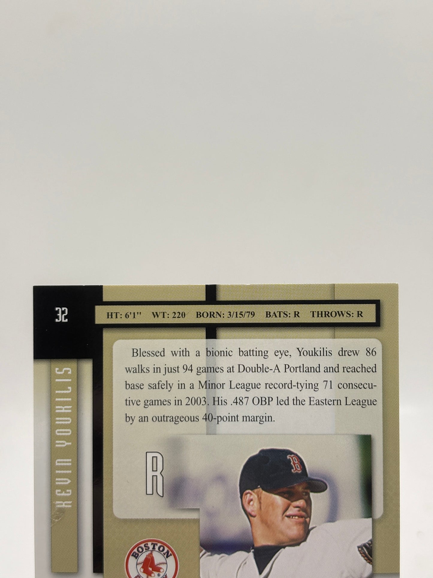 2004 Playoff Prestige Xtra Bases Black /25 Kevin Youkilis #32 Auto FRENLY BRICKS - Open 7 Days
