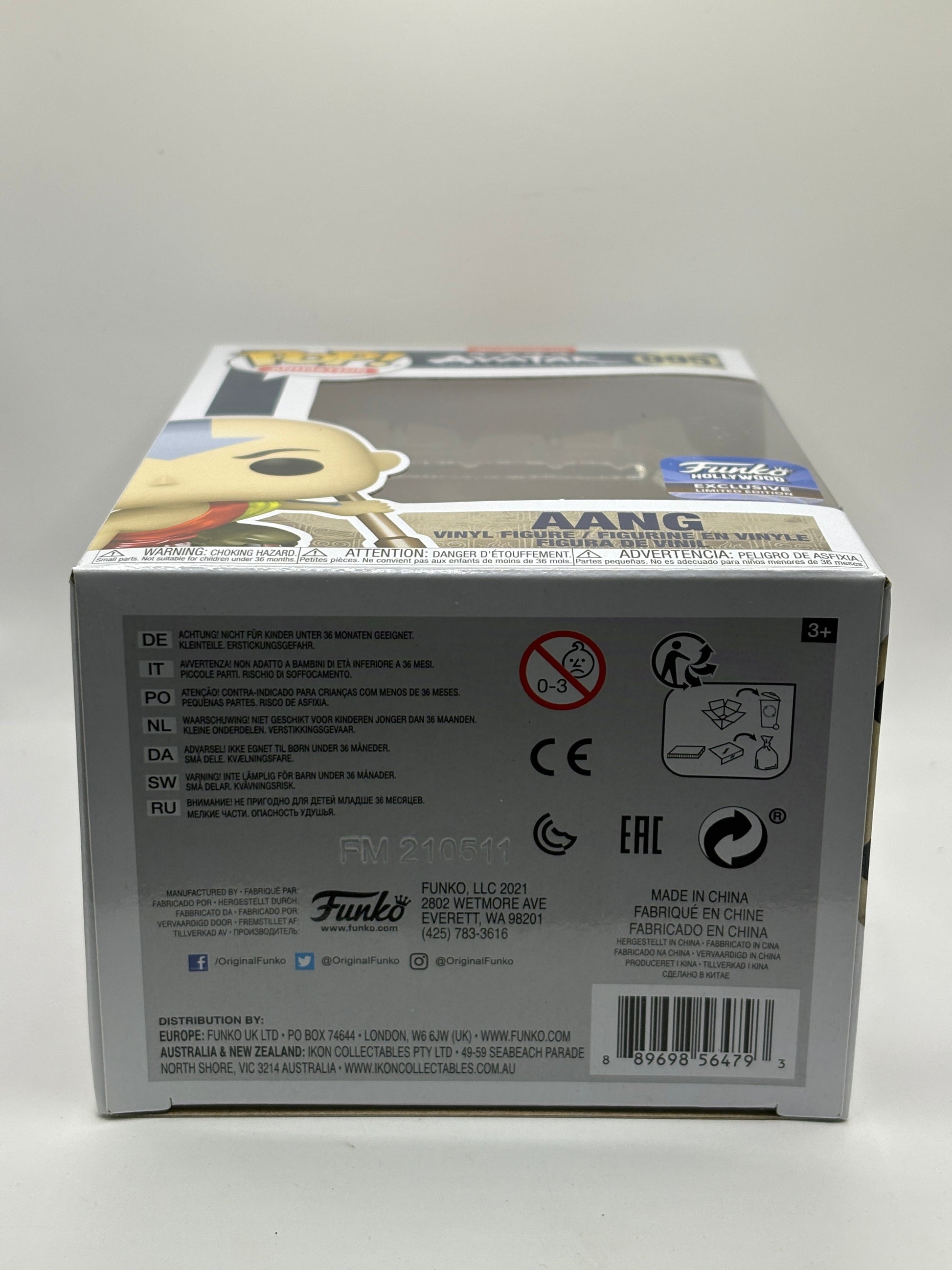 Funko POP! Animation Avatar #995 Aang Funko Holywood Exclusive FRENLY BRICKS - Open 7 Days