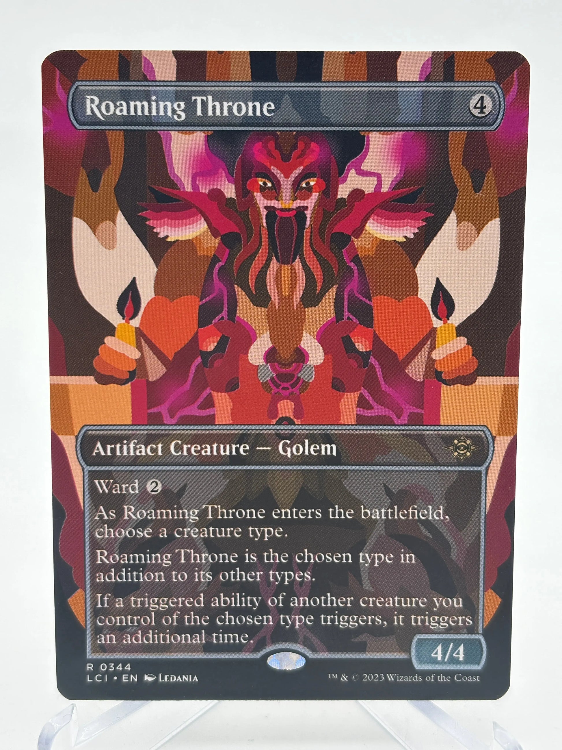 Magic The Gathering - Roaming Throne Borderless R #0344 LCI NM FRENLY BRICKS - Open 7 Days