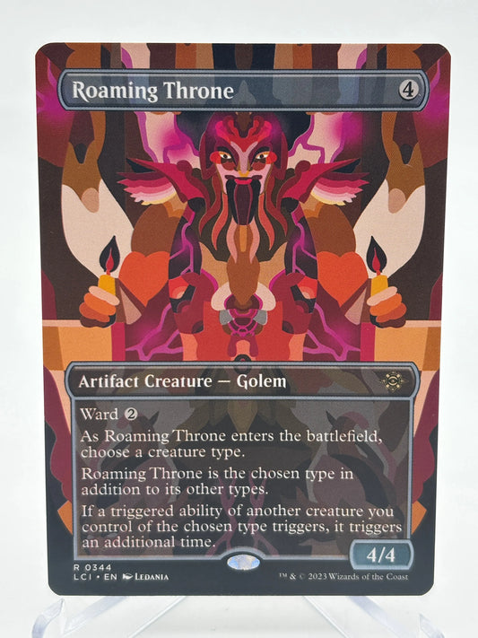 Magic The Gathering - Roaming Throne Borderless R #0344 LCI NM FRENLY BRICKS - Open 7 Days