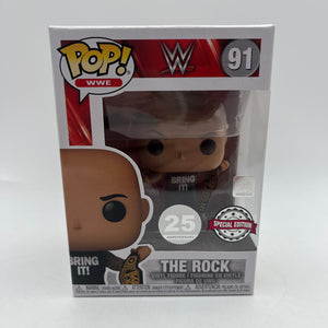 Funko POP WWE The Rock 91 WWE 25th Anniversary Special Edition +combinedshipping FRENLY BRICKS - Open 7 Days