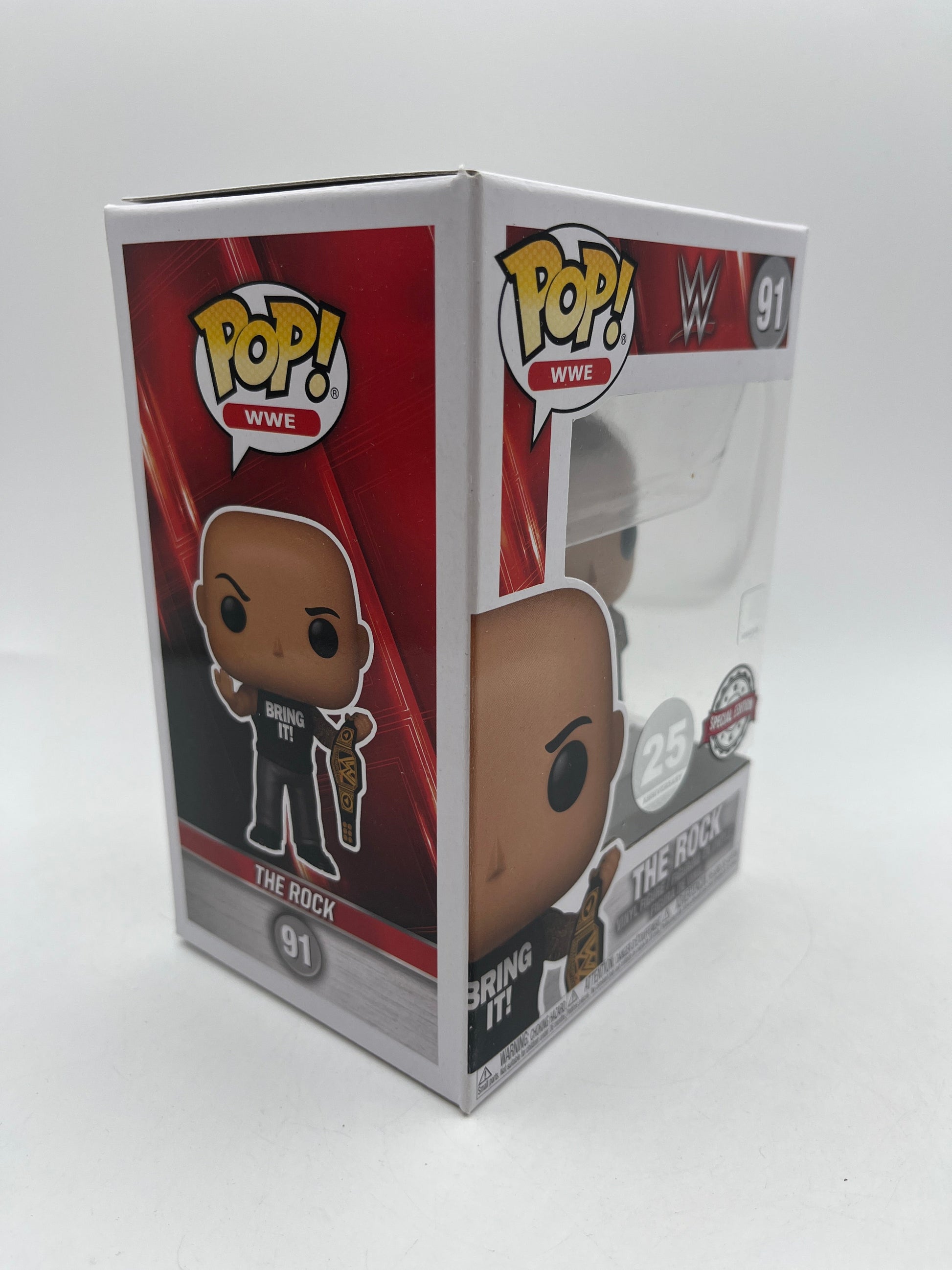 Funko POP WWE The Rock 91 WWE 25th Anniversary Special Edition +combinedshipping FRENLY BRICKS - Open 7 Days