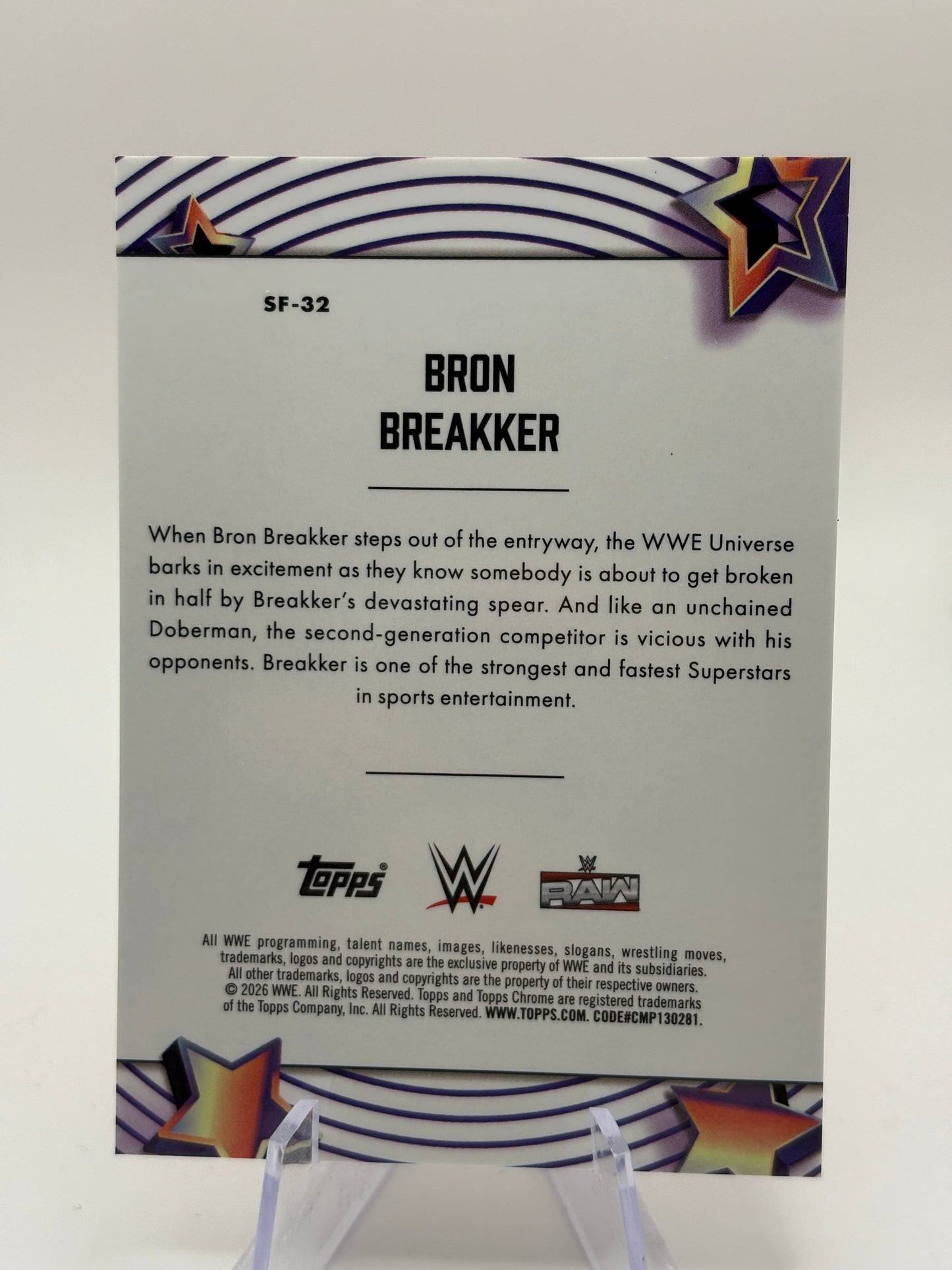 2026 Topps Chrome Cosmic BRON BREAKKER #SF-32 Orange Galactic /25 FRENLY BRICKS - Open 7 Days