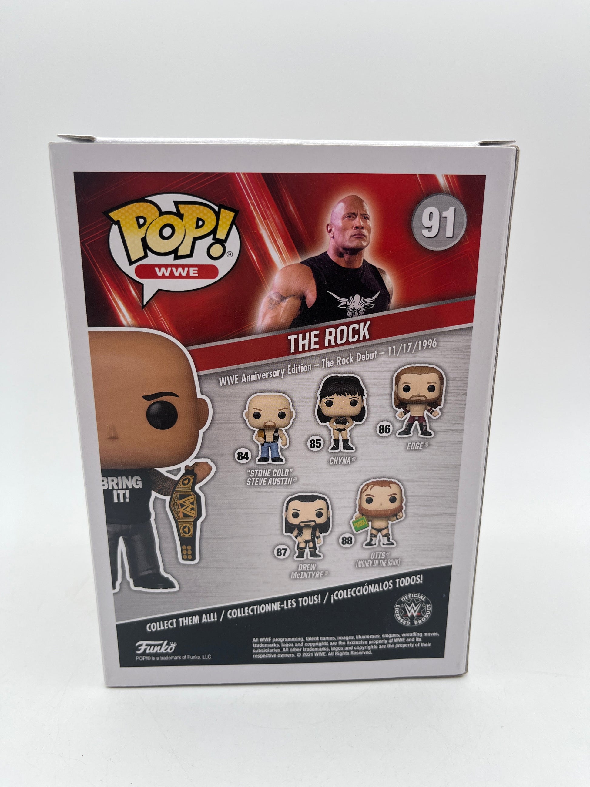 Funko POP WWE The Rock 91 WWE 25th Anniversary Special Edition +combinedshipping FRENLY BRICKS - Open 7 Days
