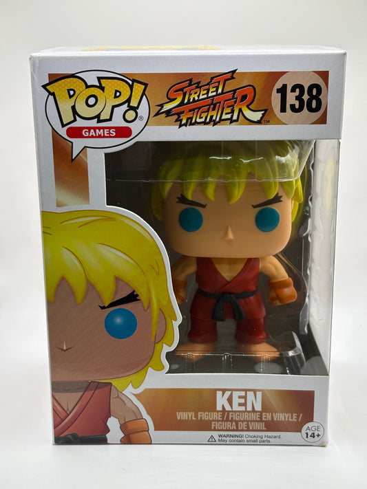 Funko POP! Games Street Fighter #138 Ken Vinyl Figure FRENLY BRICKS - Open 7 Days